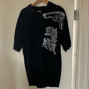 Bay Area Polo with gun graphic size XXL